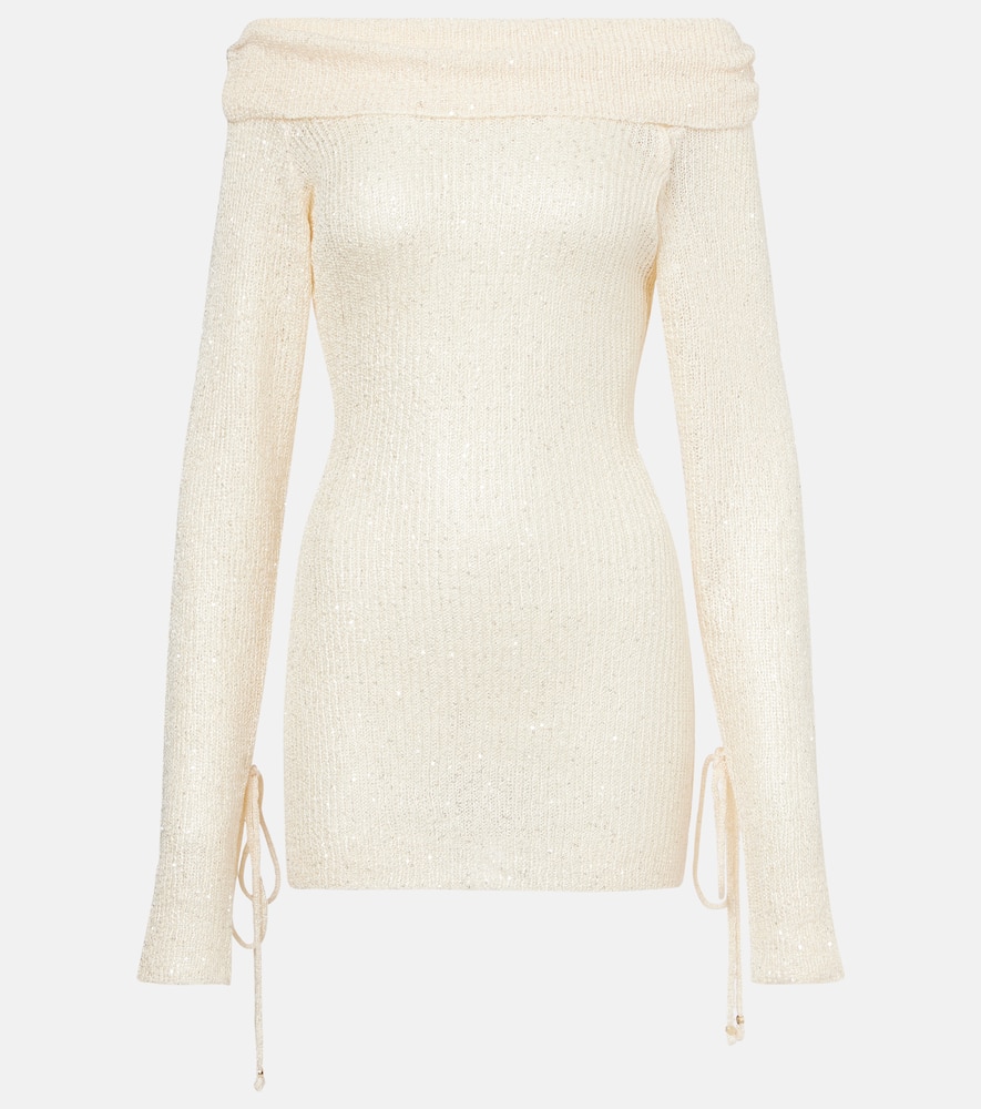 Rory sequined knitted minidress