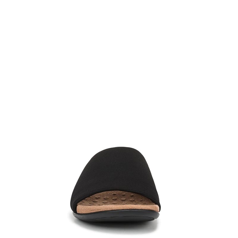 Women's Renie Stretch Knit Slide Sandals (Black)
