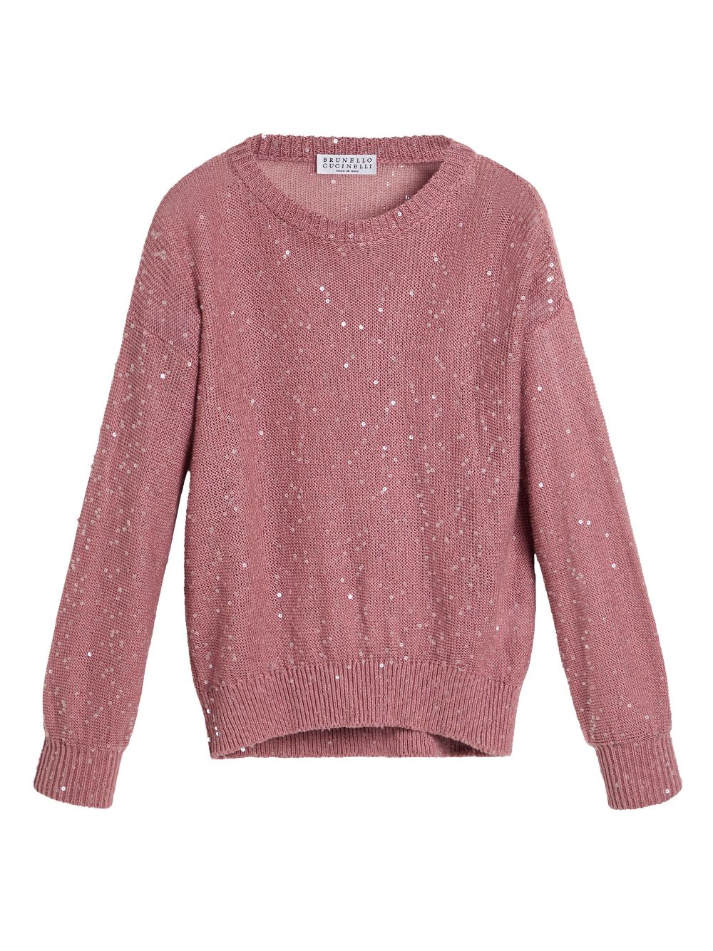 Diamond-yarn sweater - Pink