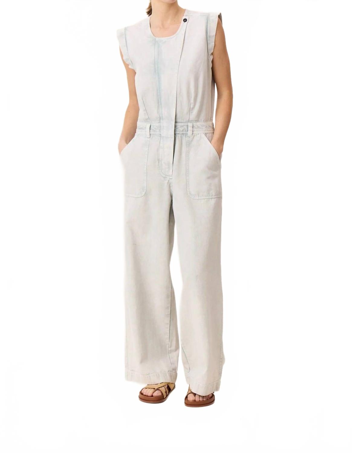 Orace Plain Jumpsuit In Green