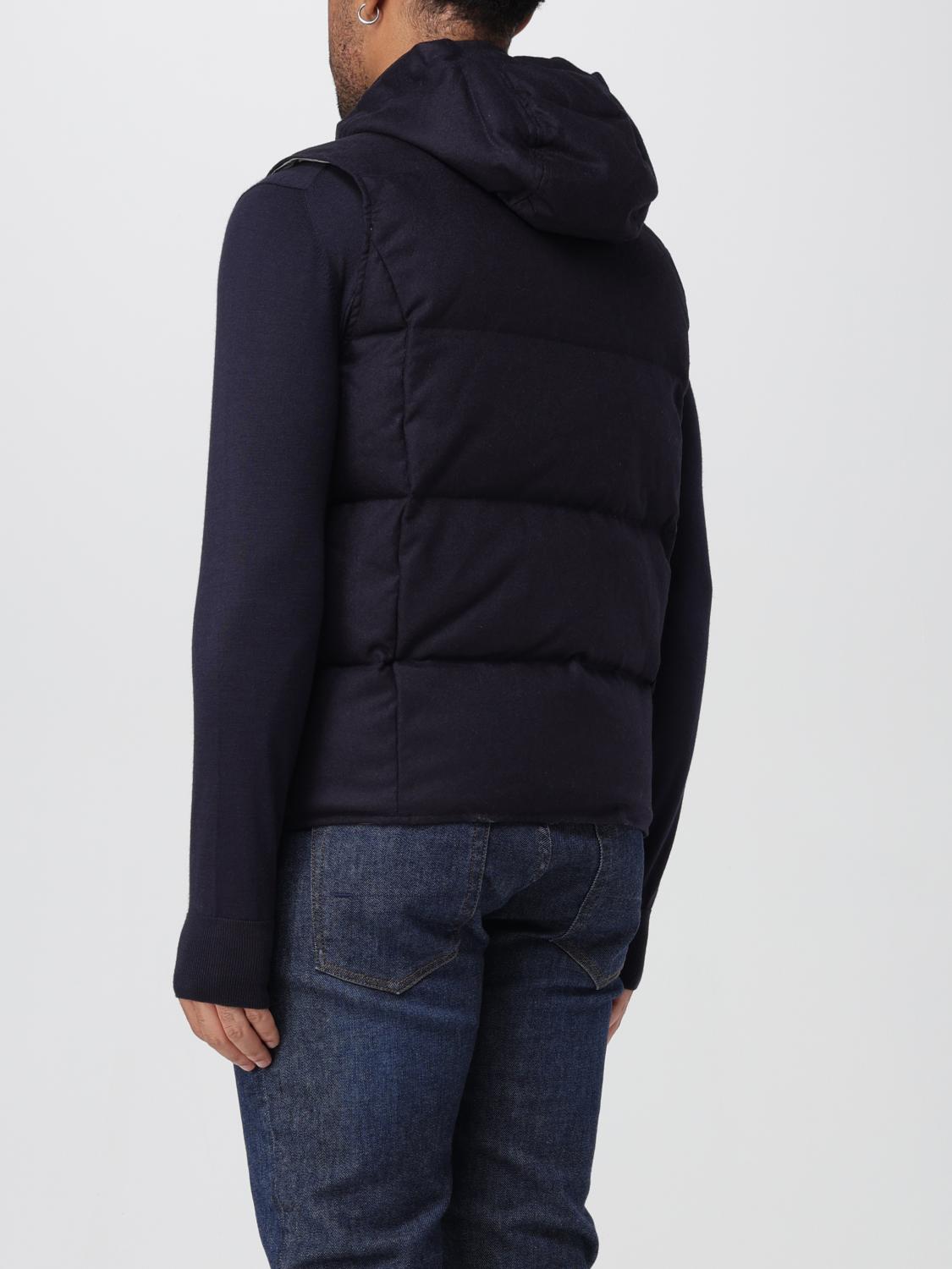 Coat Men color Blue