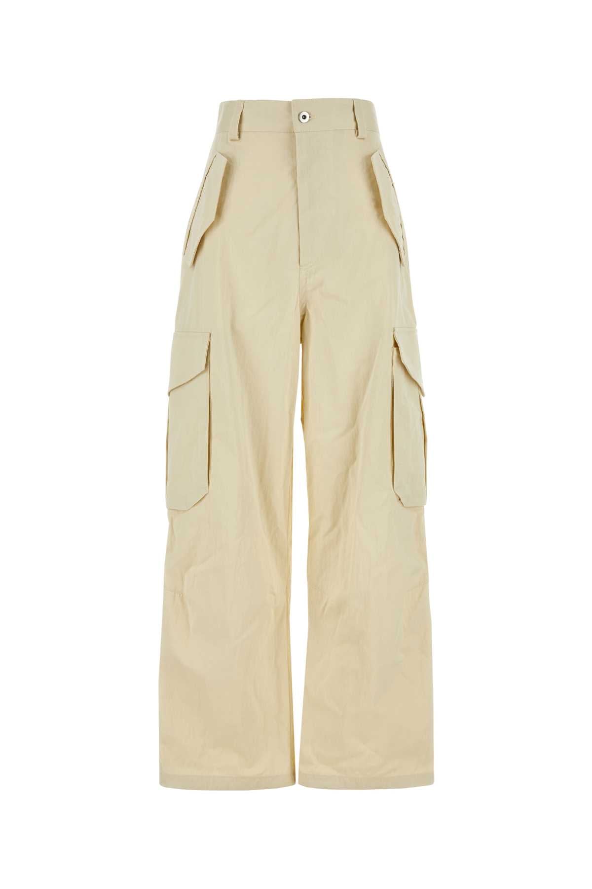 Cotone Cargo Pants — Beige