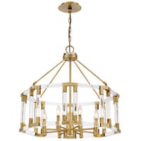 Metropolitan Prima Vista 8-Light Chandelier in Aged Antique Bra