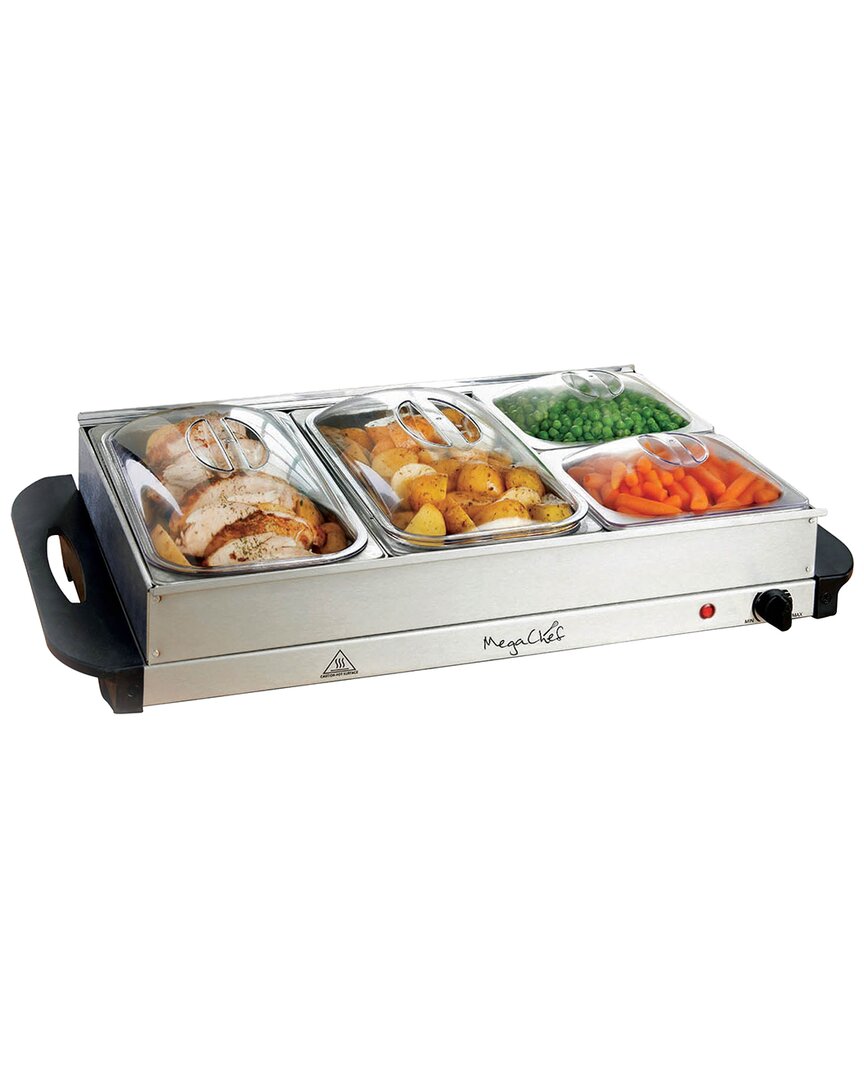 Buffet Server & Food Warmer with Removable Sectional Trays