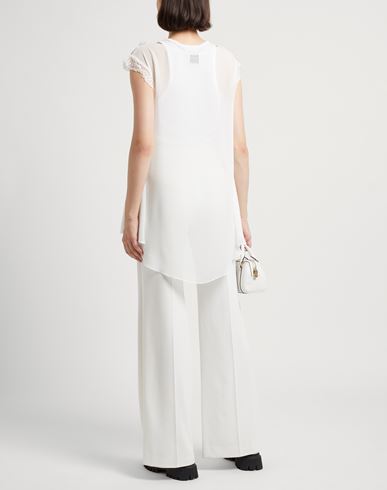 Woman Top White Size 10 Polyamide, Nylon