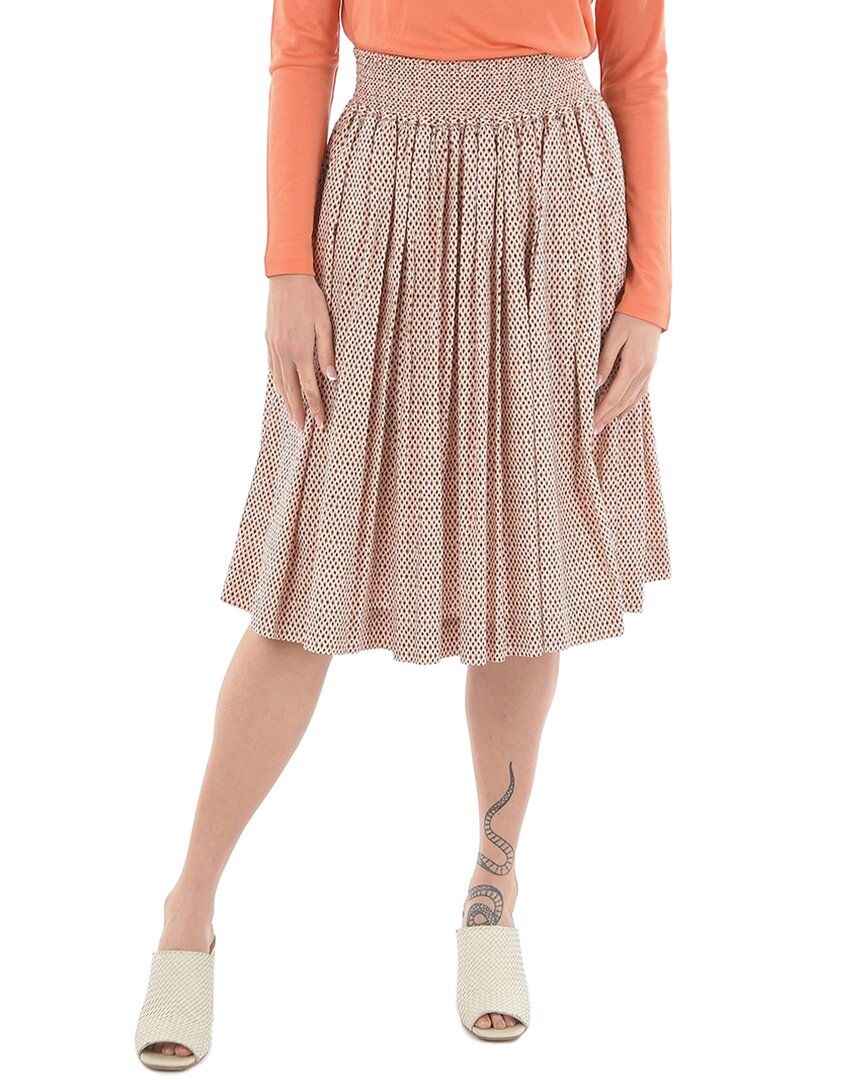 Patterned Flared Skirt