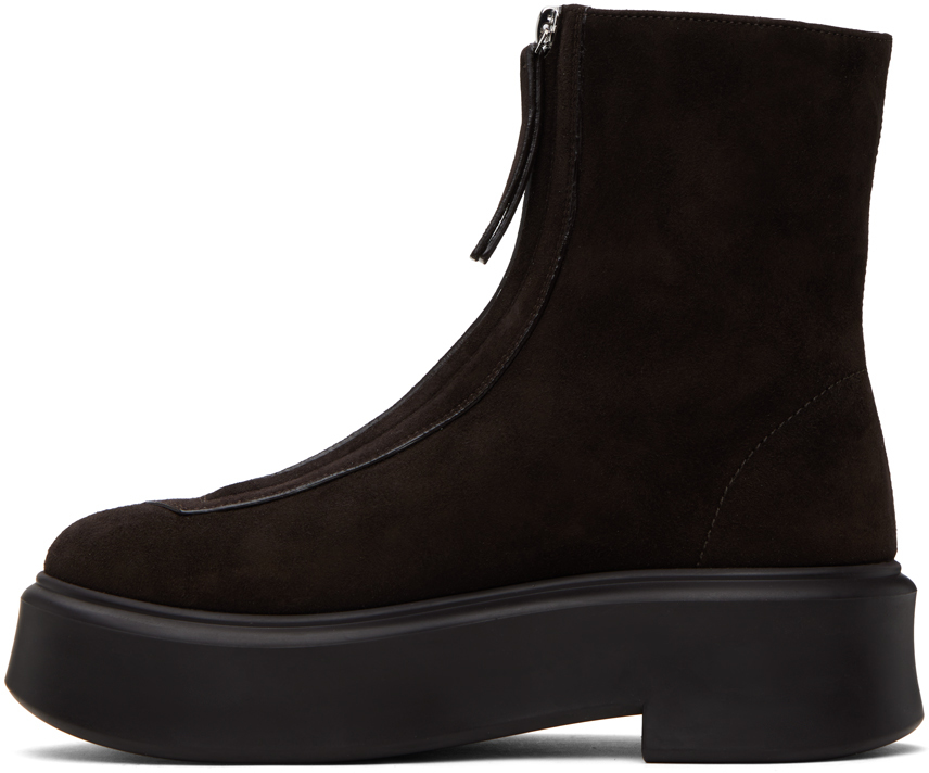 The Row Brown Zipped I Boots