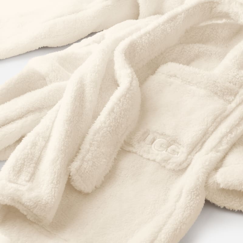 ® Women's Aarti Plush Robe Fleece/Recycled Materials Robes in Cream