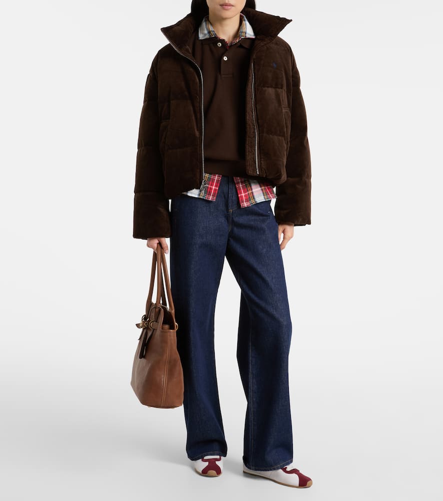 Cotton corduroy down jacket