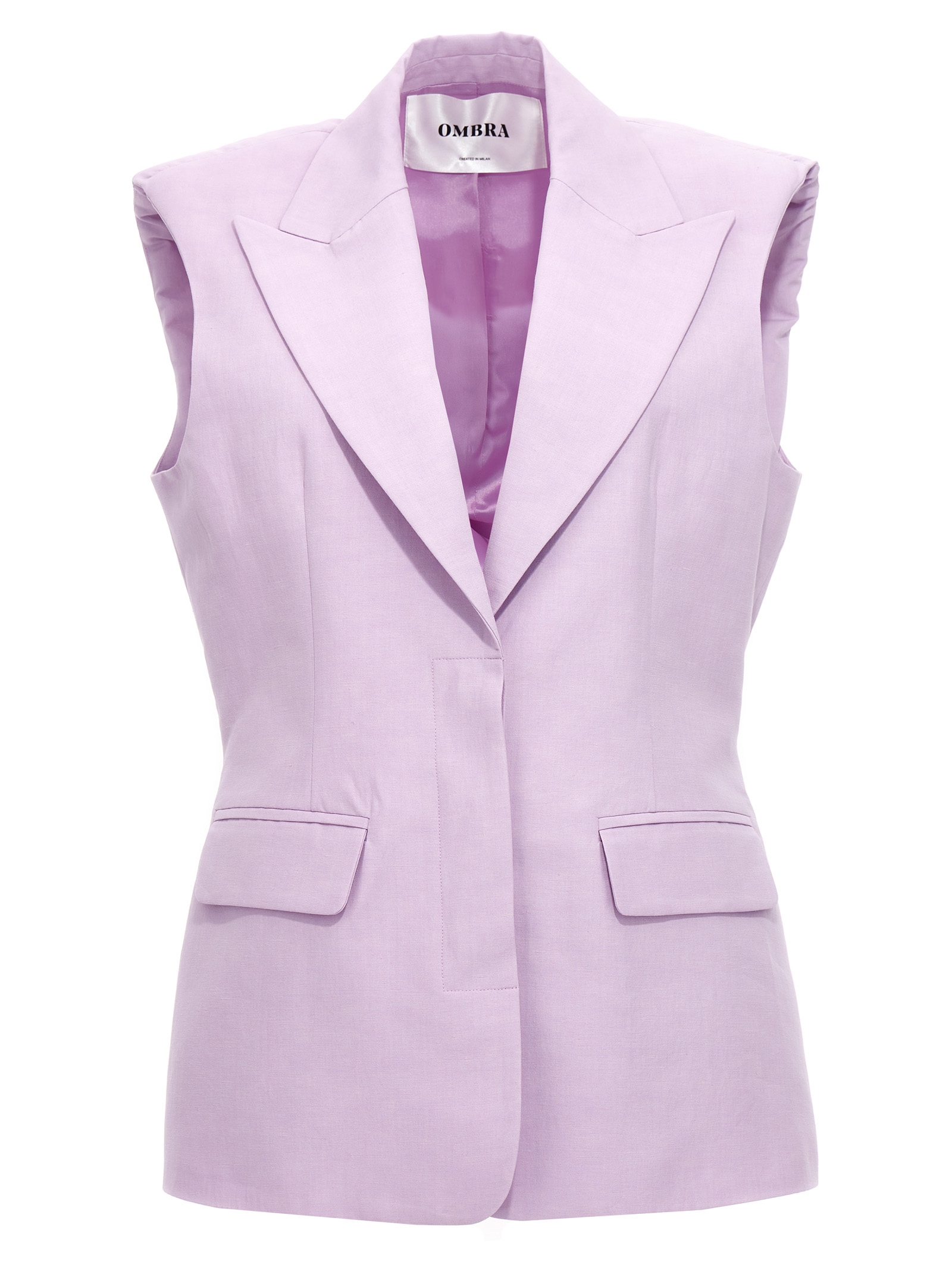 OMBRA MILANO Purple Cotton Women's Blazer