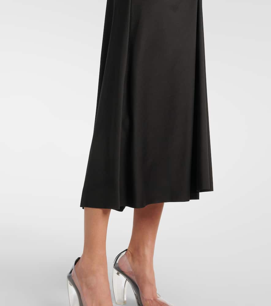 Gathered midi dress
