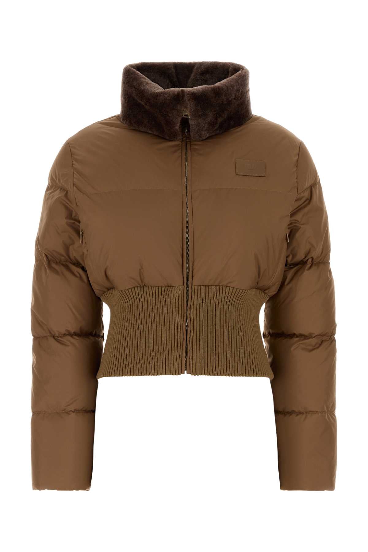 Heritage Down Jacket — Camel