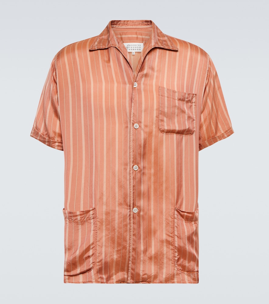 Striped bowling shirt