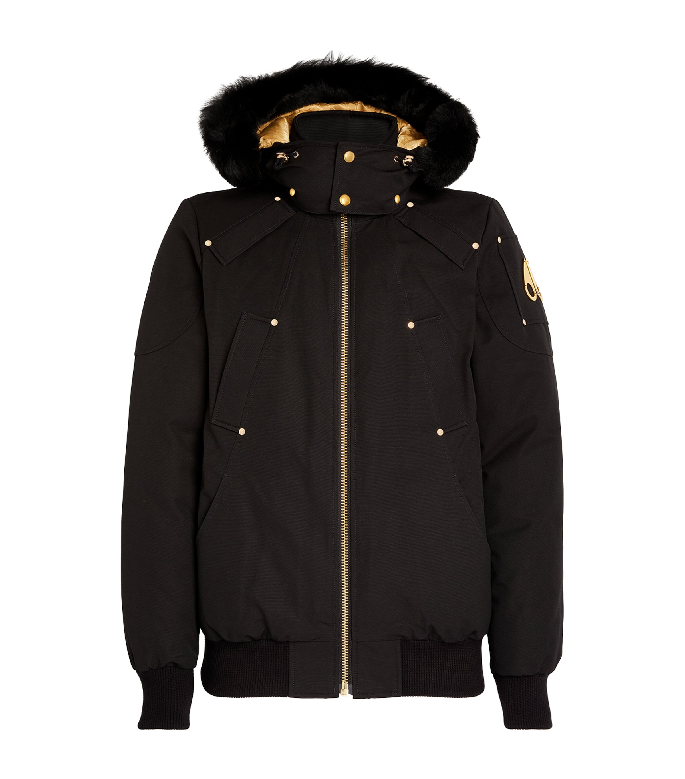 Fur-Trim Bomber Jacket