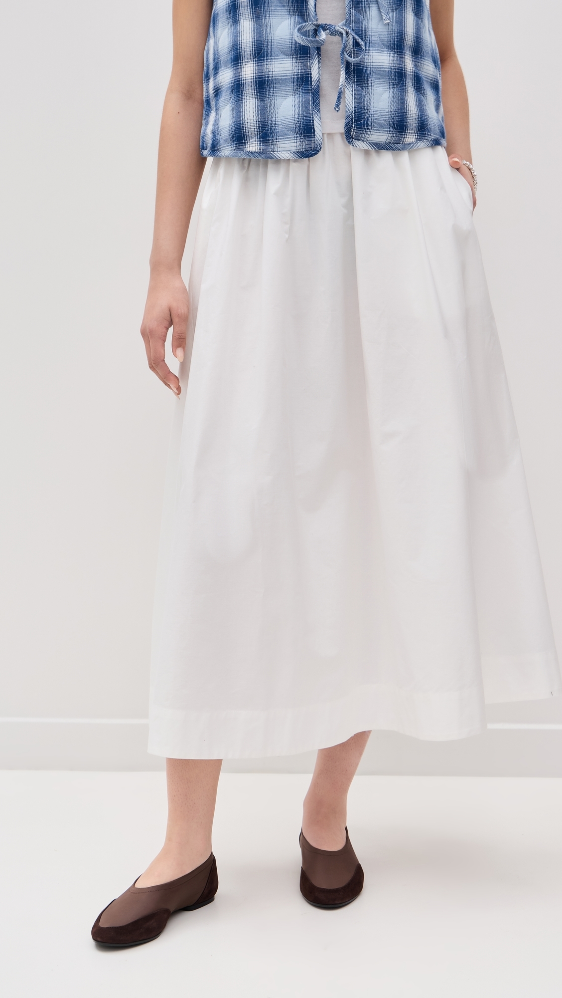 ALIGNE Natalie Skirt White