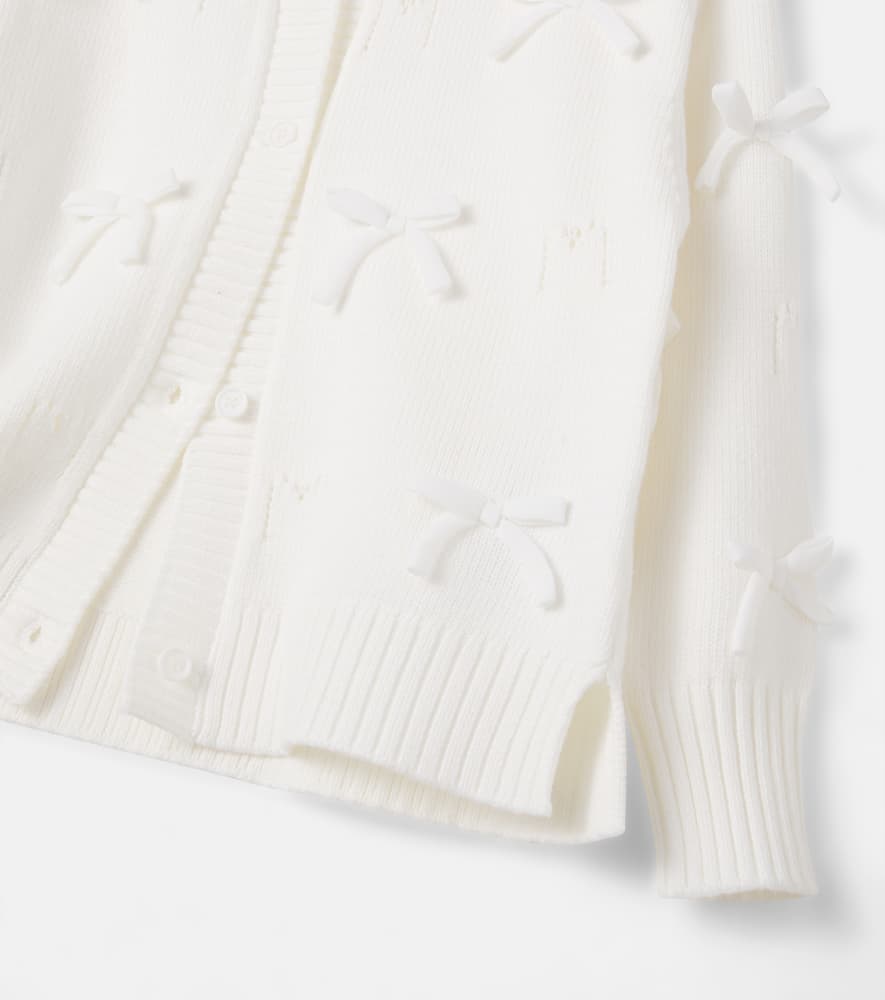 Bow-detail cardigan