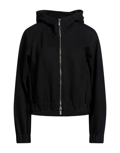 Woman Sweatshirt Black Size M Viscose, Nylon, Elastane