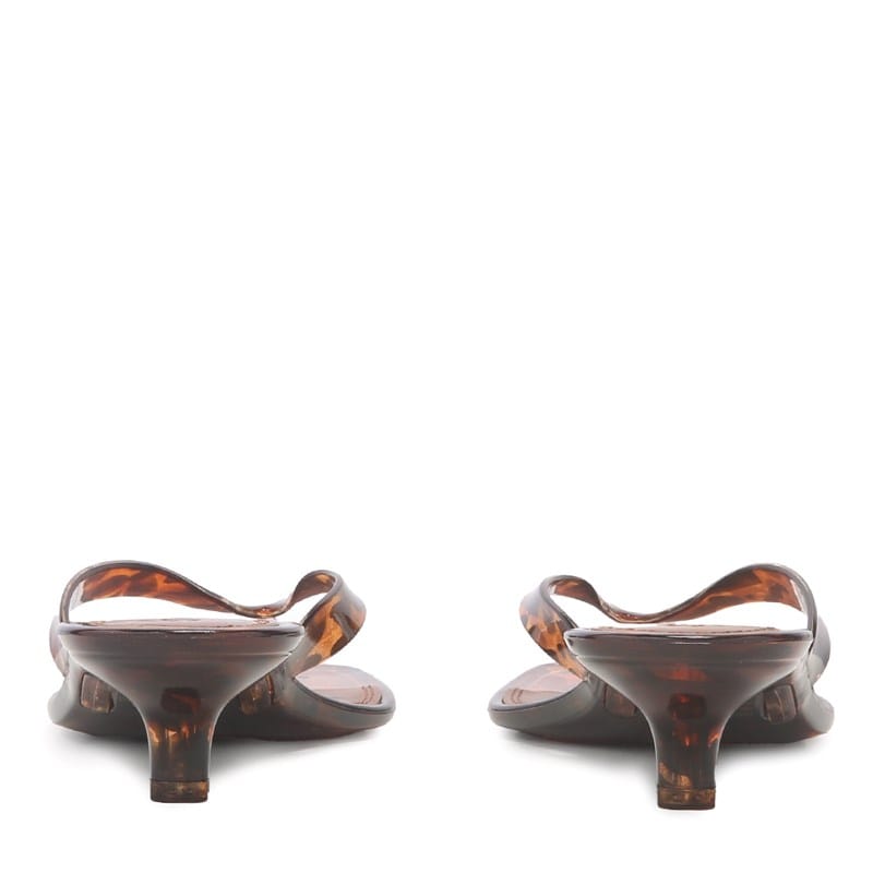 Women's Tracie J Thong Kitten Heel Sandals (Tortoise)