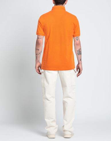 Man Polo shirt Orange Size M Cotton