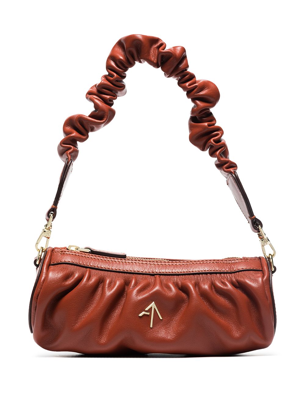 Manu Atelier Mini Cylinder shoulder bag - Brown