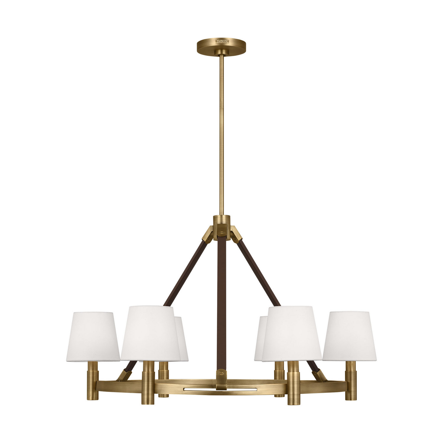 Time Worn Brass Chandelier from the Grayson Collection