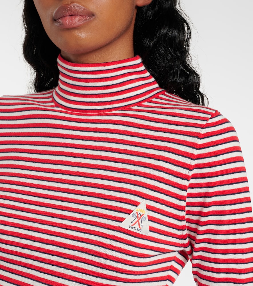 Raie striped cotton turtleneck top