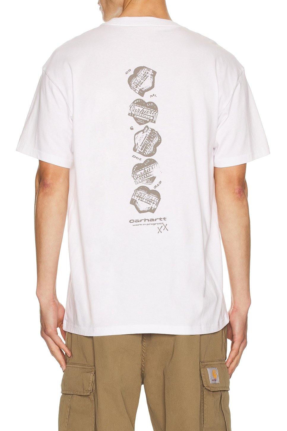 Carhartt WIP Garble T-Shirt in White - White. L also in M, S, XL/1X