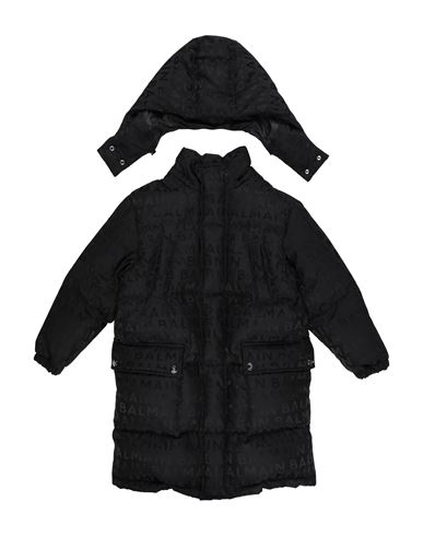 Kid Boy Puffer Black Size 10 Polyamide, Cotton, Polyester