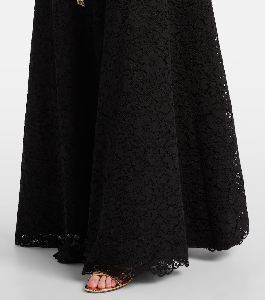 Hallis embellished lace gown