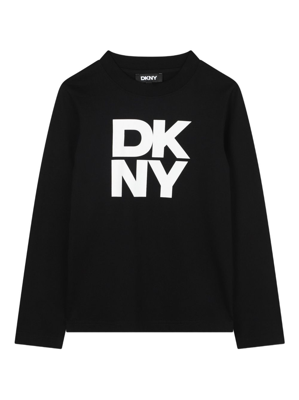 Logo-print long-sleeve top - Black