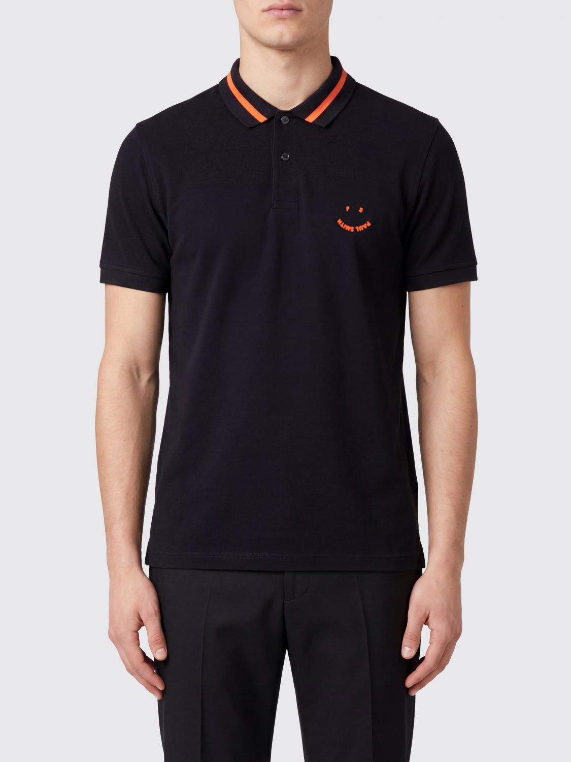Polo Shirt Men color Black