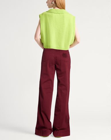 Woman Pants Brick Size 27 Cotton, Elastane