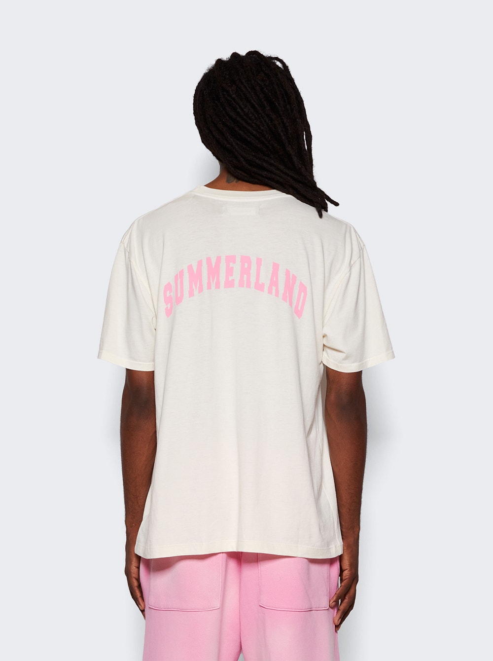 Summerland-print cotton T-shirt - White