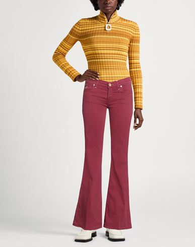 Jacob Cohёn Woman Pants Burgundy Size 28 Cotton, Elastane