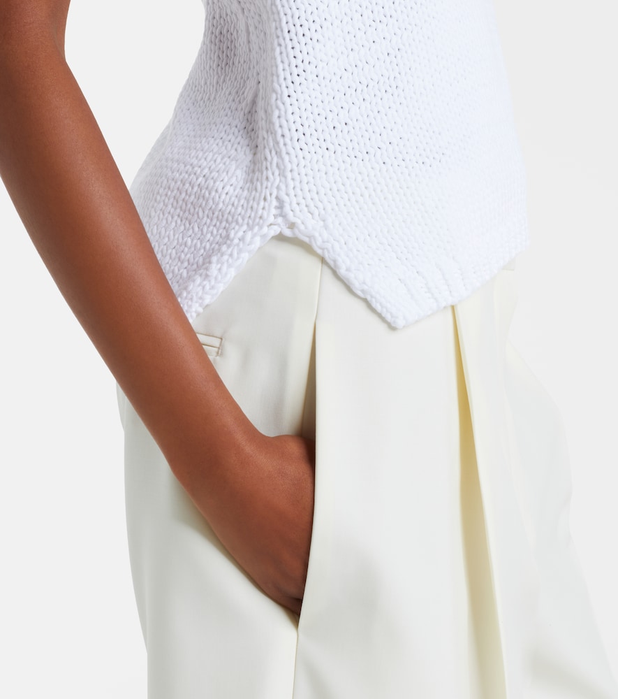 Róhe Knitted halterneck cotton top