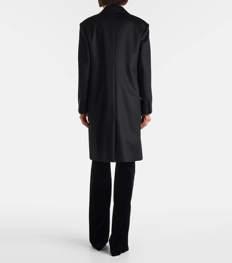 Cosa double-breasted camel hair coat