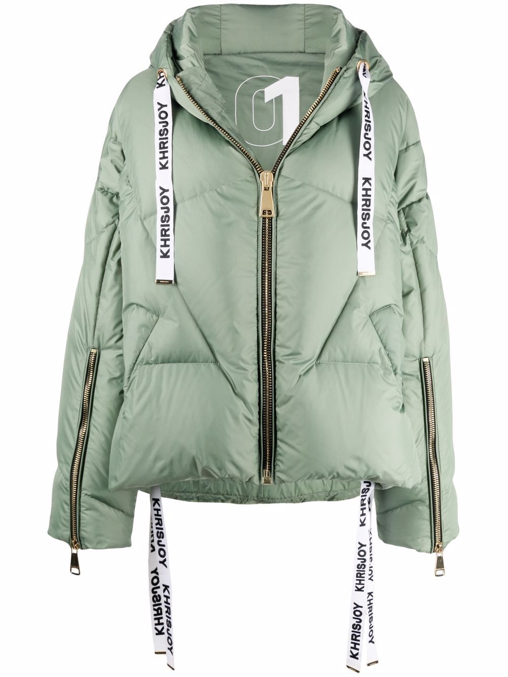 Iconic hooded puffer jacket - Black