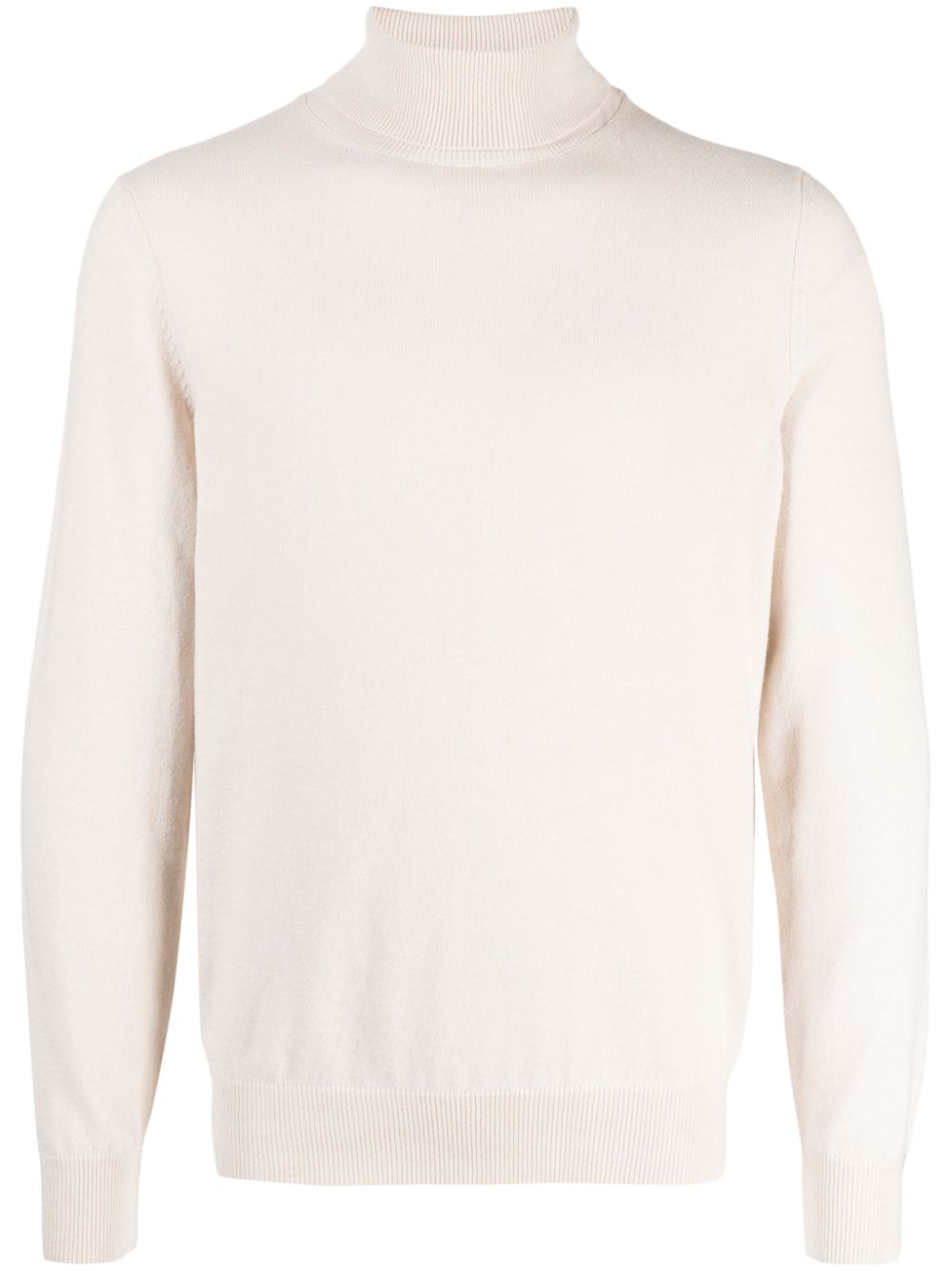 Roll-neck long-sleeve jumper - Neutrals