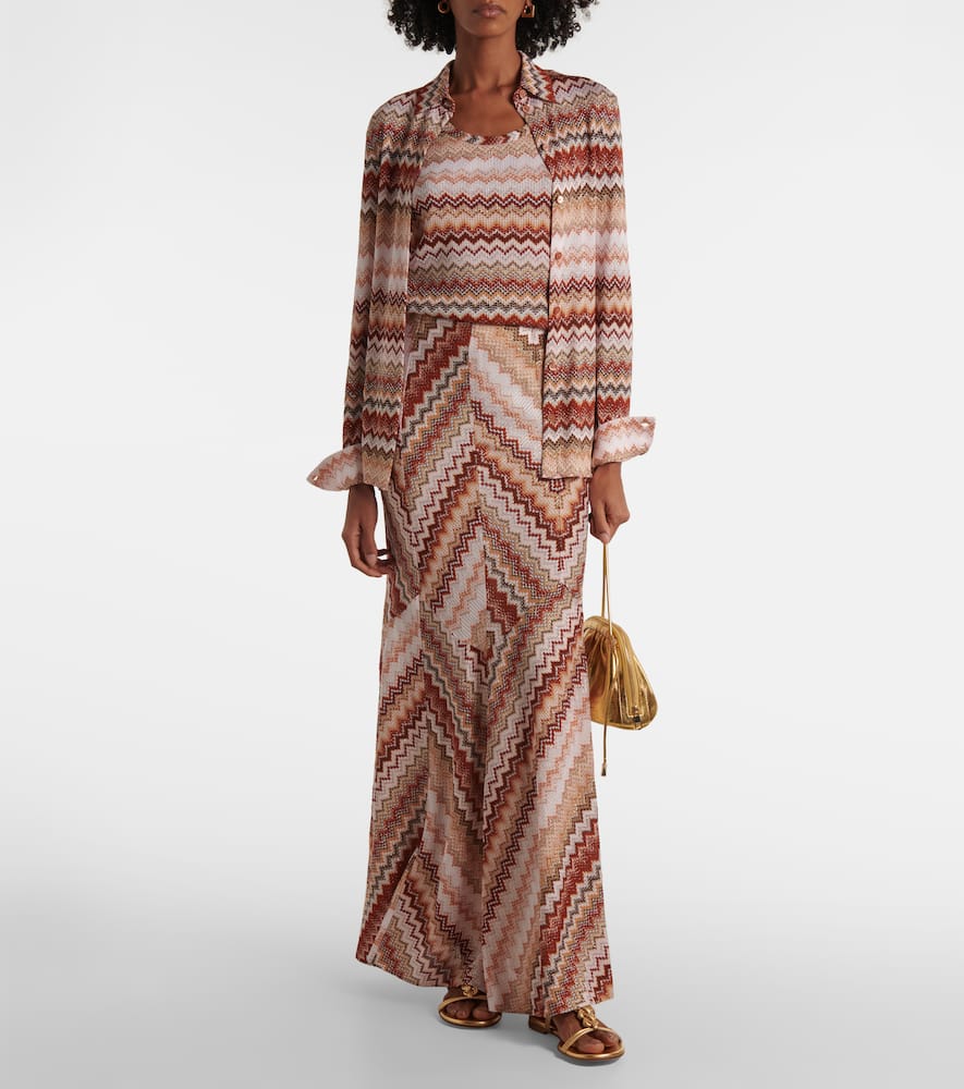 Missoni Zigzag lamé shirt
