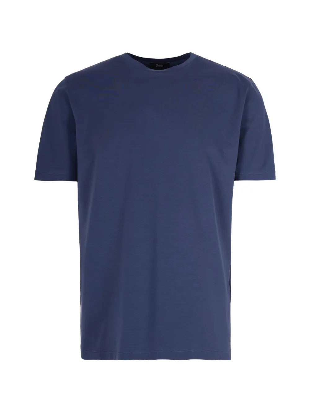 Crew-Neck Cotton T-Shirt — Navy