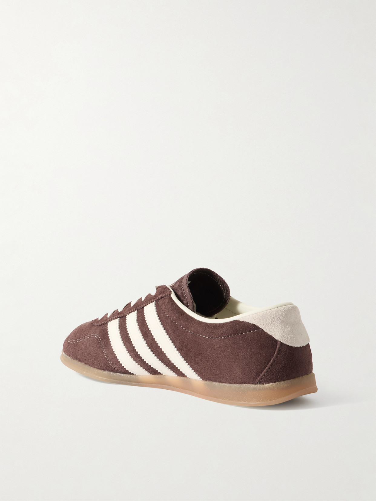 Gazelle Lo Pro Leather-trimmed Suede Sneakers - Brown