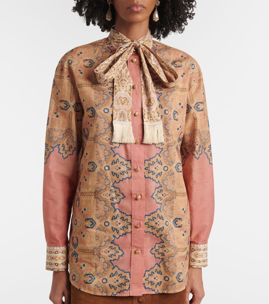 Voyage Imaginaire cotton muslin blouse