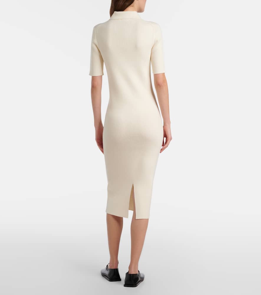 Knitted wool midi dress