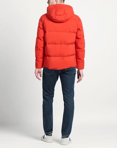 Man Puffer Orange Size L Polyamide