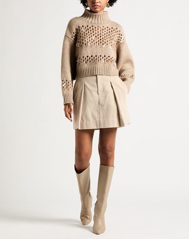 Woman Turtleneck Sand Size XS Cashmere
