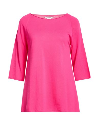 Woman Sweater Fuchsia Size 8 Cotton