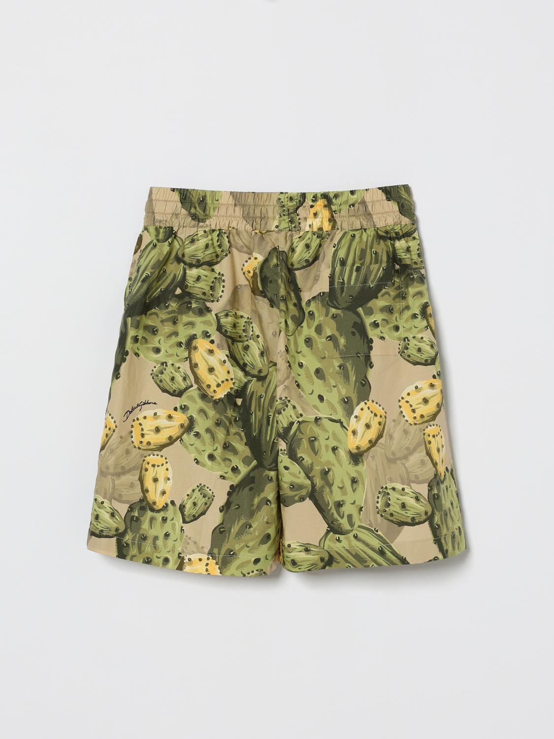 Shorts Kids color Yellow Cream