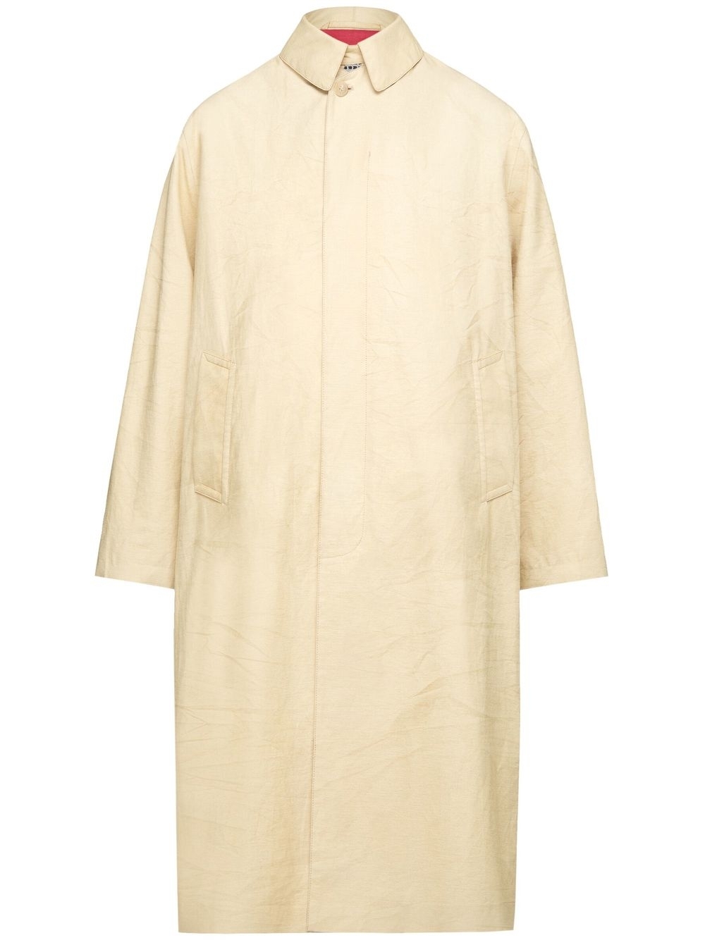 Single-breasted trench coat - Brown