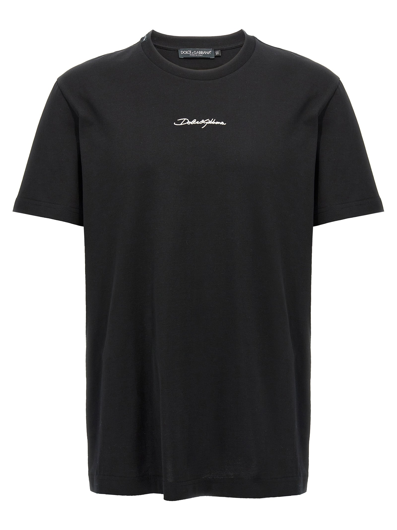 Logo-Embroidered Cotton T-Shirt — Black