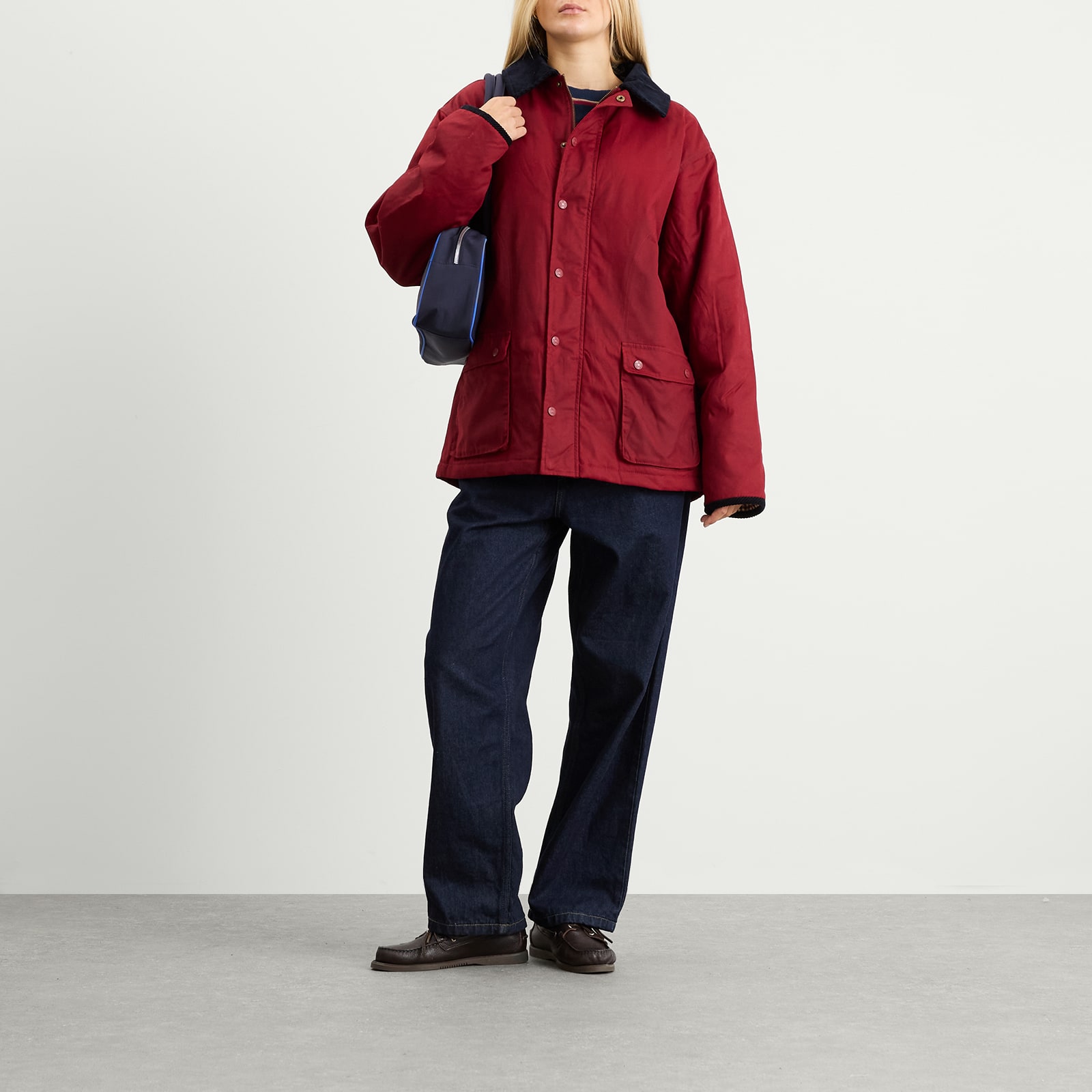 Women's Wax Rain Jacket Wine